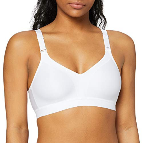 Triumph Womens Triaction Wellness Sports Bra Non-wired, White, 34DD UK