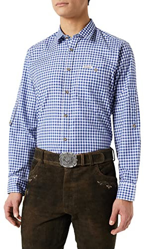 Stockerpoint Campos3 Chemise Traditionnelle, Bleu (Bleu), M Hommes