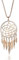 Ouran Modische Halskette für Frauen, Dreamcatcher Halskette mit Feder-Anhänger für Mädchen, lange Kette, glänzend, Strass, Halskette, Metall, Strass