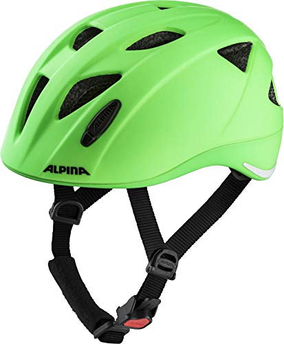 Alpina XIMO L.E. - Leichter, Sicherer & Bruchfester Fahrradhelm Mit Optionalen LED-Licht Für Kinder, Green matt, 49-54 cm