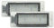 AUTO-STYLE Satz LED Nummerschildbeleuchtung kompatibel mit Opel Insignia Sportstourer 2013- & Mokka
