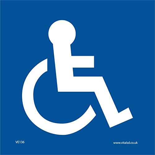 VE137 Vehicle Sign Disabled Sign Signs 150mm x 150mm Magnetic - Vehicle Grade