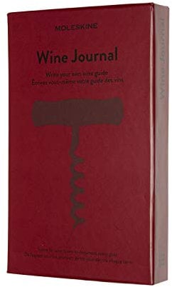 Moleskine Journal du Vin, Carnet à Thème, Carnet à Couverture Rigide pour collectionner et organiser votre vin, Grand Format 13 x 21 cm, 400 pages