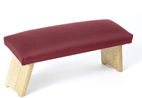 Lotuscrafts Meditationsbank Klappbar Dharma mit Gepolsterter Sitzfläche - Made in Europe - Yoga Hocker aus Holz - Kniesitz Meditationsbank für eine Tiefe Meditation