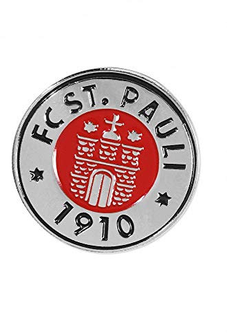 FC St. Pauli Pin Logo farbig Button Butterflyverschluss Anstecker - Plus Aufkleber Wir lieben Fußball