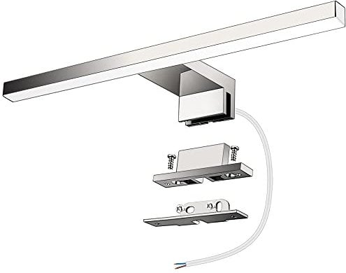 Azhien LED Spiegelleuchte 5W 400LM Badezimmer Spiegellampe, Neutralweiß 4000K LED Kabinettlicht Wandleuchte 230V Bad Spiegelleuchte, Produktlänge :300mm