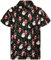 King Kameha Funky-Hawaii-Hemd, Weihnachten, Herren, Kurzarm, Christmas, Candy-Cane, Schwarz, 4XL