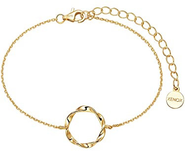 XENOX XS2240G Damen Armband Sterling-Silber 925 Gold 20 cm