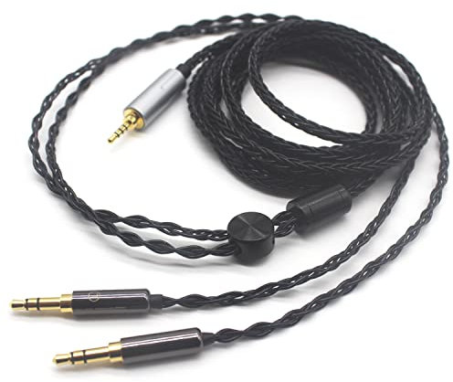 Youkamoo 2.5mm Balanced Headphone Replacement Cable Compatible for Hifiman Sundara, Ananda, Arya, HE400SE, HE4XX, HE-400i Headphones (Dual 3.5mm Male Version) 16.5 ft (5 m)