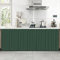 LIVEINU Schrankvorhänge für Küche, Kleiderschrank, Badezimmer, Staubdichter Vorhang für Regale, Wandpaneele, hängende Tür, Japanische Noren Selbstklebend 90x70cm Dunkelgrün