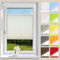 OUBO Plissee ohne Bohren Klemmfix Aluminium-Schienen,Beige 35x120cm(BXH), Jalousie Easyfix Faltrollo mit Klemmträger Sonnenschutz und Sichtschutz lichtdurchlässig Rollo für Fenster & Tür