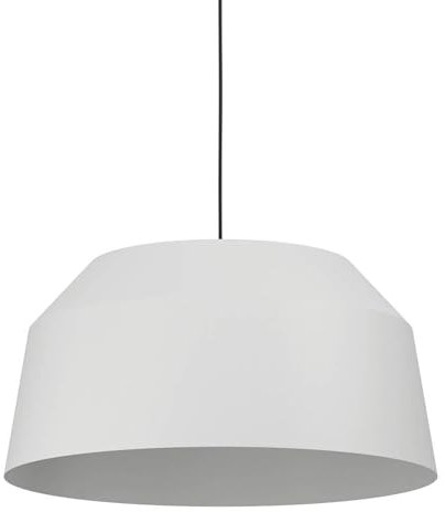 EGLO Hängelampe Contrisa, Pendelleuchte Esstisch 1-flammig, Esszimmerlampe im New Nordic Design aus Metall in Grau, Hängeleuchte mit E27 Fassung, Ø 52 cm