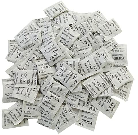 Weriirew 100 Bags Silica Gel Beutel Sachets Trockenmittel Kleine Beutel 100 Pakete