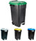 Tayg Lote de Cubos de Basura de Reciclaje para Hogar y Horeca, Capacidad 120L, Dimensiones 60x56,8x88,6 cm, Cubo Reciclaje 4 Compartimentos