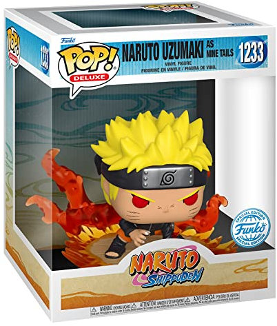 Funko Pop! Deluxe: Naruto Uzumaki As Nine Tails - Esclusiva Amazon - Figura in Vinile da Collezione - Giocattoli per Bambini e Adulti