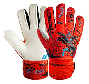 Reusch Torwarthandschuhe Attrakt Grip Junior mit gutem Grip und Außennaht Schnitt, 4