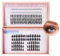 246Pcs Bouquet de Cils Cluster Individuels 5 Types de Cils en Grappe Bricolage Naturel Faux-Cils Kit D'extension de Cils Réutilisable