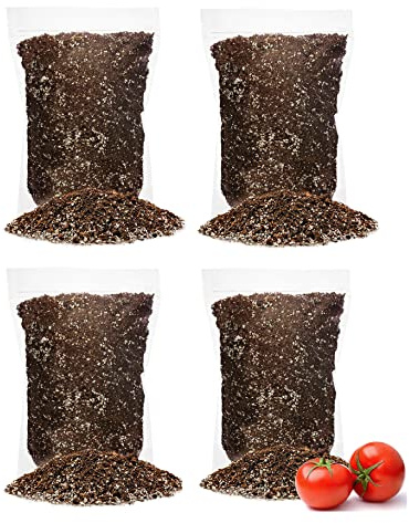GARDENERA Organic Potting Soil for Tomato Plants - 20 Quart - Hand-Mixed with Natural Ingredients for Optimal Growth and Nutrient Retention