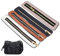 WADORN 5 Colori Cerniera in Pelle PU, Borsa Tessuta da 18 cm Cerniera in Metallo Cerniere in Metallo Bulk estremità Chiusa con Pelle PU per Borsa all'Uncinetto Fai-da-Te Jeans Accessori Artigianali
