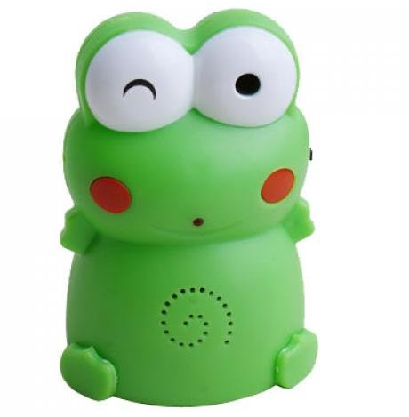 Tiuimk Türklingel mit Bewegungssensor, Frosch, mit Begrüßungsankündigung, batteriebetrieben, Grün