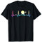 Tischtennis-EKG Herzschlag Ping Pong Tischtennisspieler T-Shirt