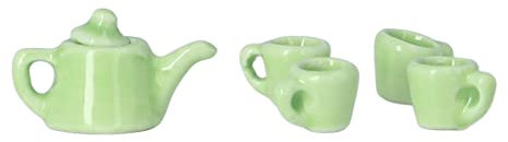 Set di Tazze da tè in Ceramica per Casa delle Bambole in Miniatura 1:12, Decorazioni in Porcellana Fai-da-Te per Styling di Interni E Servizi Fotografici Creativi
