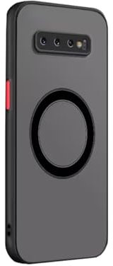 Doowear Magnetische Schutzhülle für Samsung Galaxy S10, unterstützt Magsafe-Ladegerät, kabellos, Kratzfest, stoßfest, matt, transparent, Kameraschutz, schlank, dünn, Schutzhülle für Samsung Galaxy