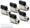 Bwintech 5 pièces 3/8 BSP femelle x mâle nickelé laiton Mini vanne à boisseau sphérique