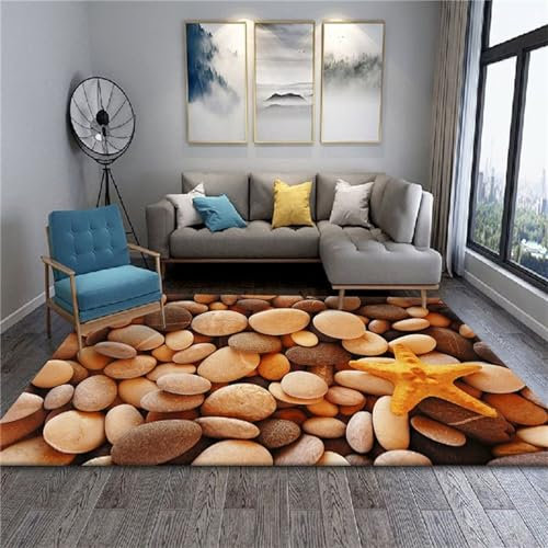 AU-OZNER Teppich für Flur Gelber Teppich, waschbarer moderner weicher Balkonteppichcarpet Bedroom,Gelb,40x60cm