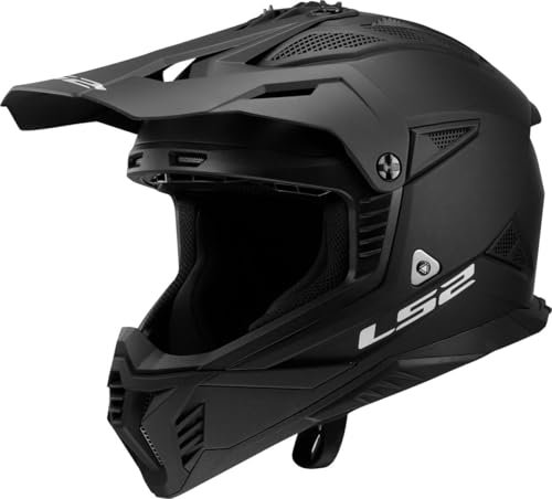 LS2, Motorrad-Crosshelm FAST II SOLID Matt Black, S