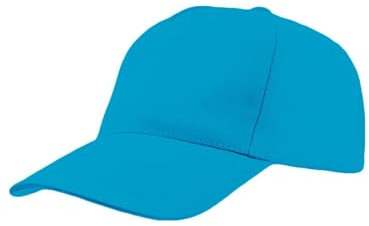 Mr. Gadgets Cappello per Bambini con Visiera - Regolabile 100% Cotone - Padel Baseball Tennis Sport e Tempo Libero (Turchese)