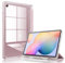 DAORANGE Case for Samsung Galaxy Tab S6 Lite 10.4 Inch 2024/2022/ 2020 with S-Pen Holder, Ultra Slim Galaxy Tab S6 Lite 10.4 Case with Highly Transparent Back Cover, Auto Sleep/Wake (Pink)