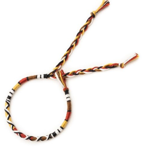 Bracelet à vœux Brésilien d'amitié - Fils de coton tressé traditionnel, Coloré et Réglable, pour les hommes et les femmes de, Porte-Bonheur, Bijou Artisanal Fait Main (BV43)
