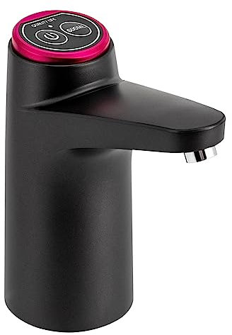 Wasserspender 1.5 L/min Elektrischer Wasserspender Zwei Verwendungsmodi Wasser Spender Automat Camping Wasserhahn mit Pumpe Geeignet für Eine Breite Palette von Eimertypen 5L 10L 15L 18.9L (Schwarz)