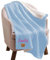 Caixiabeauty Babydecke mit Namen Bestickt,Babydecke Personalisiert,Neugeborenen Geschenk,Babygeschenke zur Geburt Mädchen Junge,Baby Geschenke Geburt(Blau)