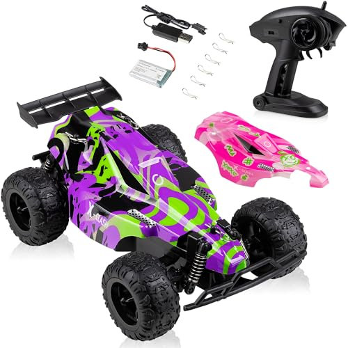Overmax Zeegma X-Clash Voiture RC Télécommandée pour Enfants 8+, Voiture RC à l'échelle 1:22, 20 km/h, Portée jusqu'à 100 m, Traction Arrière, 2 Batteries 600 mAh, 30 Min d'amusement