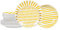 Table Passion - Service d'assiettes 12 pièces Santiago jaune