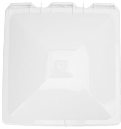 Greensen Copertura per Finestra Tetto per 13 Pollici Bianca, Copertura per Ventilazione sul Tetto per Roulotte, Roulotte con Asta Centrale Rinforzata