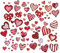 craspire 8 Blatt Fensteraufkleber Mit Herzmotiv Zum Valentinstag Liebes Cartoon Selbstklebend Wandaufkleber Abziehen Und Ankleben Vinyl PVC Wasserdicht Dekor Für Schlafzimmer Kinderzimmer Wohnzimmer