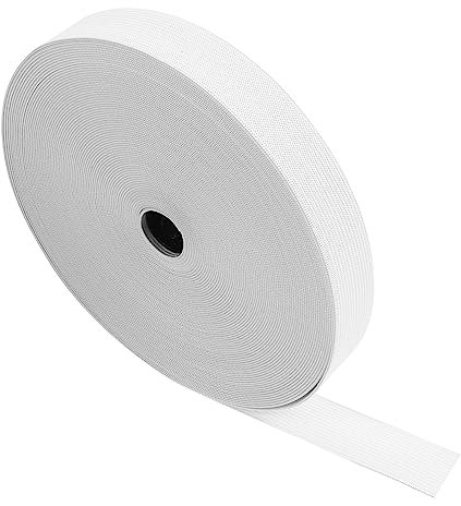 DOITOOL Elastisches Gummiband Zum Nähen Polyester Stretchband Gestricktes Flachband Hochelastisches Nähband Für Kleidung Und Bastelarbeiten