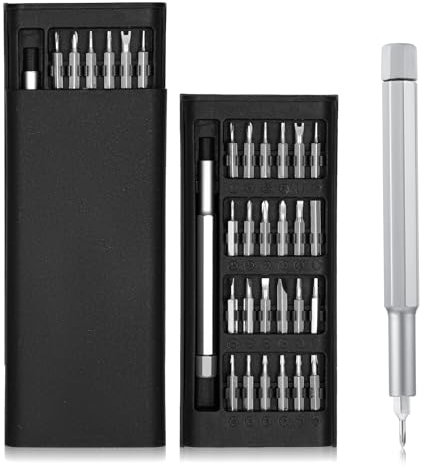 24 IN 1 Präzisions Schraubendreher Feinmechaniker Schraubendreher Set Tragbares Mini Werkzeug Kit Elektronisches Reparatur Werkzeugset für Laptop Brille Uhren