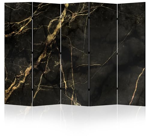 LUMASOUL Paravent Raumteiler Innen beidseitig Bedruckt 225x172 cm Steinoptik