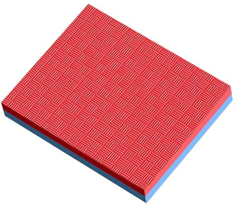 KiBcsLic Balance-Pad, Balance-Kissen, Schaumstoffmatte, Knieschoner für Heim-Fitnessstudio, Outdoor-Workout, Rot