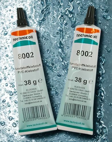 TECHNICOLL - Pegamento especial de PVC (2 unidades, 38 g, resistente al agua salada, para tablas de surf de surf y botes hinchables)