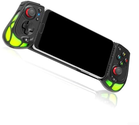 Manette de jeu mobile avec joysticks effet Hall, éclairage RVB et design ergonomique pour Android 8.0+ ainsi que pour iOS 14+, port de type C, touches macro programmables