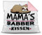 PR Print Royal Kuschel-Kissen inkl. Füllung mit Spruch für Mama - Mamas Sabber-Kissen - Witziges Muttertagsgeschenk/Geschenk-Idee für Mütter/Muttertag Geburtstag - Farbkissen Rückseite Rosa