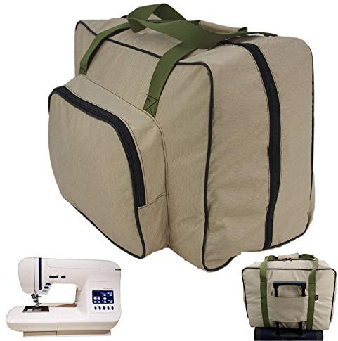 Witan Nähmaschinentasche Nähmaschine Tasche Transporttasche Tragetasche Unterwegs stabile Aufbewahrungstasche (3. Beige)