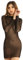 ranrann Femme Mini Robe Sexy Transparente Robe Courte Moulante Slim Fit Robe Cocktail Soirée Hot Tenue Clubwear S-L Noir M