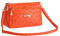 FULEI Damen-Handtaschen, Schultertaschen, klein, quadratisch, weiches PU-Leder, Umhängetasche, elegante Schmetterlings-Dekoration, Mattes Orange, S