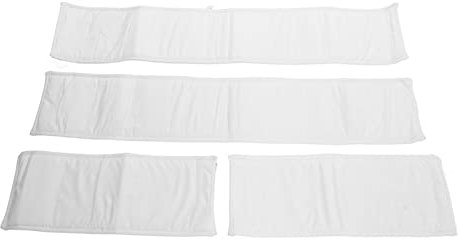 Schützen und Dekorieren Sie mit Unserem Gitterschutz für Babybetten – Zahnungs- und Kantenschutz (Weiss)